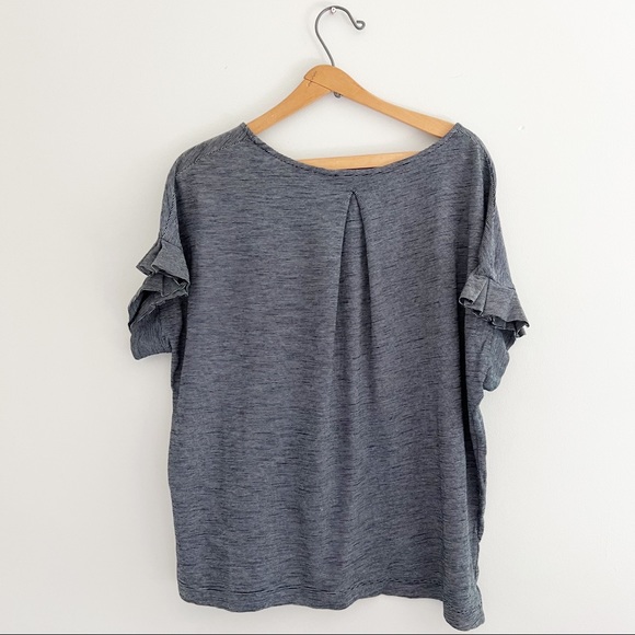 Jones New York Blue With White Striped T-Shirt Size XL - Picture 2 of 8